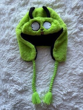 NWOT Invader Zim GIR Plush Earflap Hat